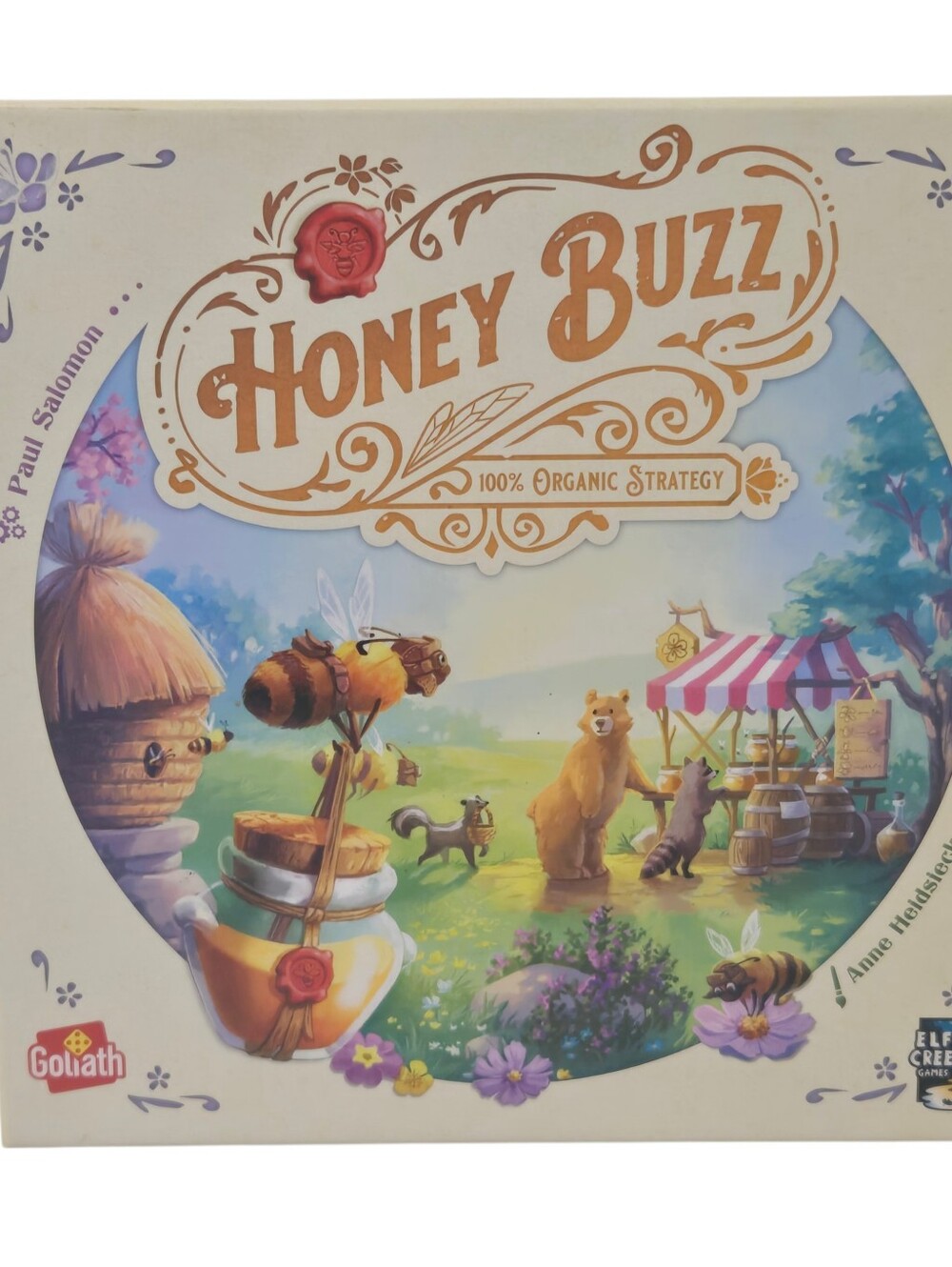 Honey Buzz 100% Organic Strategy Board Game by Goliath, Age 10+ **COMPLETE**